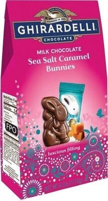 Milk chocolate sea salt caramel bunnies