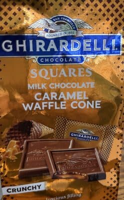 Milk Chocolate Caramel Waffle Cone Squares