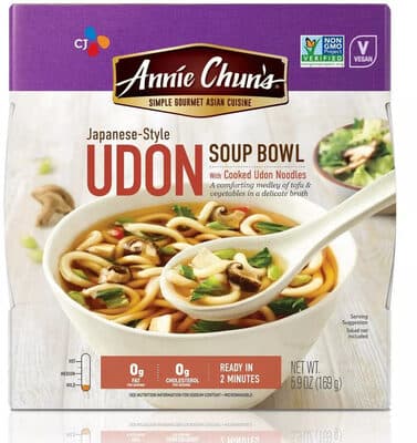 Japanese-style udon soup bowl