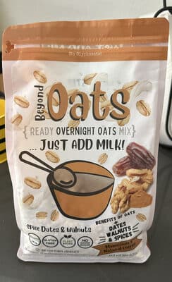 Oats Ready Overnight Oats Mix Spice Dates & Walnuts