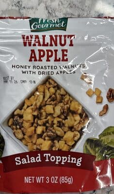 Walnut apple salad topping