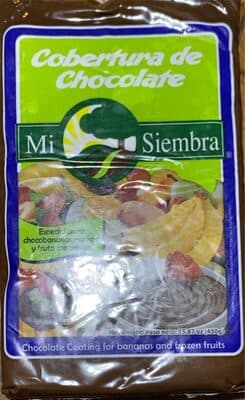 Chocolate coating for bananas and frozen fruits