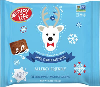 Dark chocolate individually wrapped chocolate mini squares