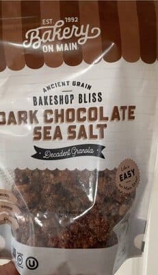 Bunches Of Crunches, Dark Chocolate Sea Salt With Chia Granola