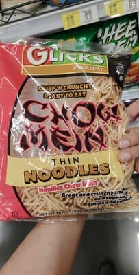 Glicks finest, thin chowmein noodles