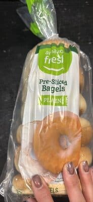 Pre-Sliced Bagels Plain