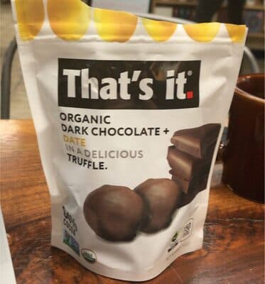 Organic Dark Chocolate Date Truffles