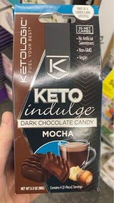 Keto indulge mocha dark chocolate candy