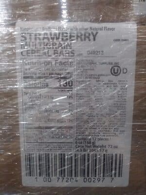 Strawberry Multigrain Cereal bar