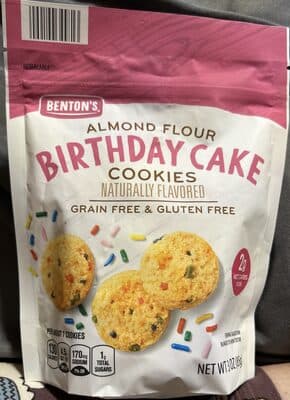 Bentons Almond Flour Birthday Cake Cookies