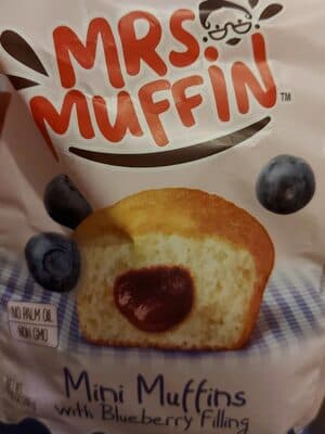 Mini Muffins mit Blaubeerfüllung
