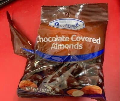 Chocolate covered almonds