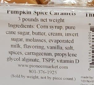 Pumpkin Spice Caramels