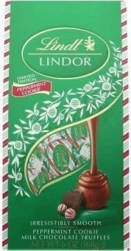 Peppermint cookie milk chocolate truffles