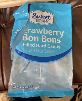 Sweet smiles strawberry bon bons filled