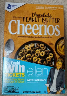 Sweetened whole grain oat cereal flavored with peanut butter & cocoa