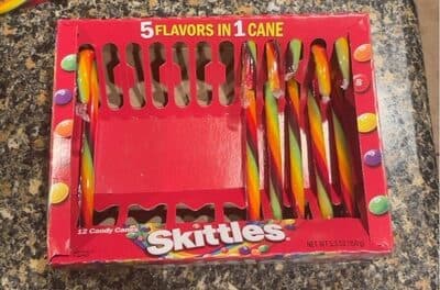 Skittles Candy Canes