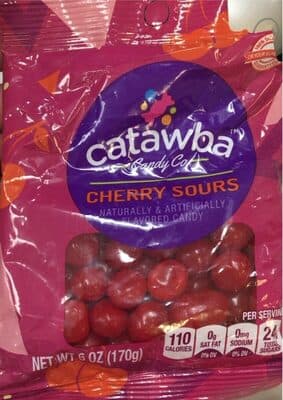 Catawba candy co cherry sours candy
