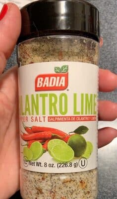Cilantro lime pepper salt