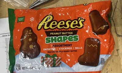 Peanut butter shapes