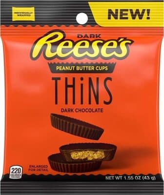 Hershey reeses dark thins peanut butter cups