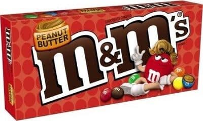 Peanut butter chocolate candy theater box
