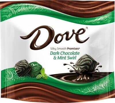 Promises dark chocolate mint swirl candy