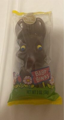 Baby binks hollow chocolate bunny