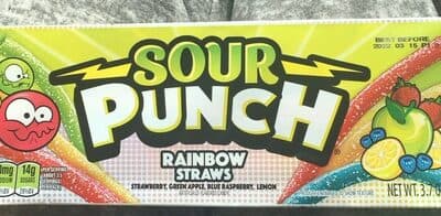 Sour Punch Rainbow Straws