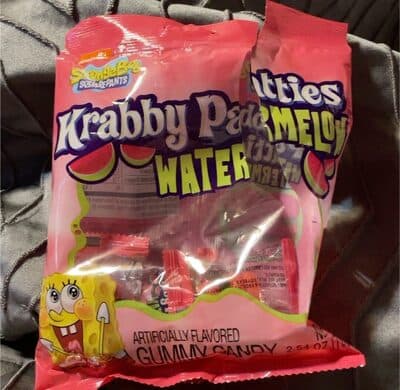 Watermelon Flavored Krabby Patties Gummy Candy, Watermelon
