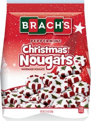 Peppermint nougats christmas candy