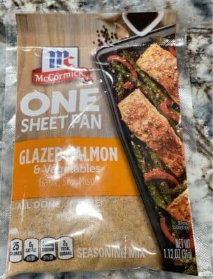 Glazed salmon & Veggetables