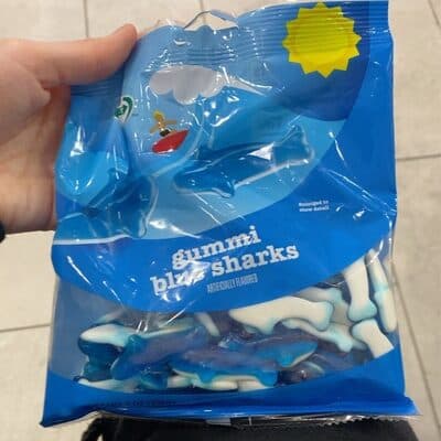 7S Gummi blue sharks 7 oz