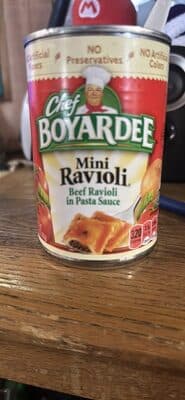 Mini Ravioli Beef Ravioli in Pasta Sauce