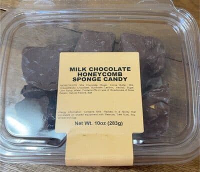 Milk chocolate honeycomb sponge candy