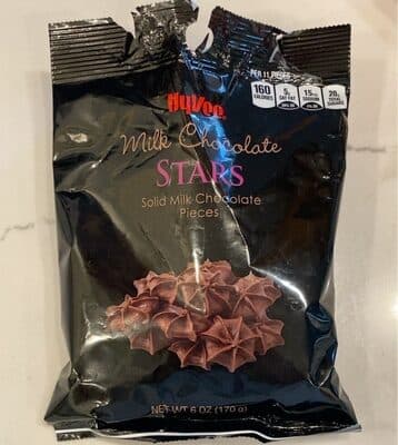 Milk chocolate stars