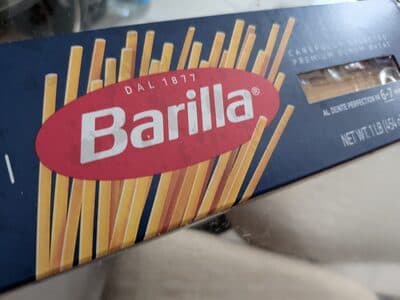 Enriched macaroni product, linguine fini