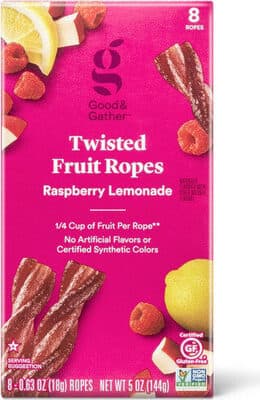 Raspberry lemonade fruit twists