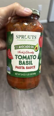 Thick & Chunky Tomato Basil Pasta Sauce