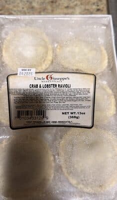 Crab & lobster ravioli