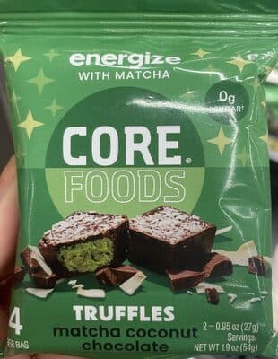 Matcha Coconut Chocolate Truffles