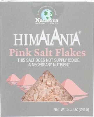 Natierra pink salt flakes