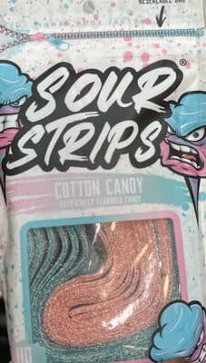 Sour Strips Cotton Candy