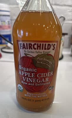 Organic Apple Cider Vinegar Raw and Unfiltered