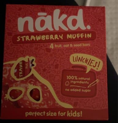 Nákd strawberry muffin